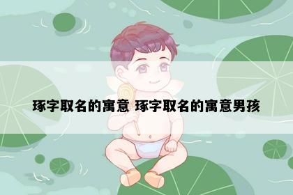 琢字取名的寓意 琢字取名的寓意男孩